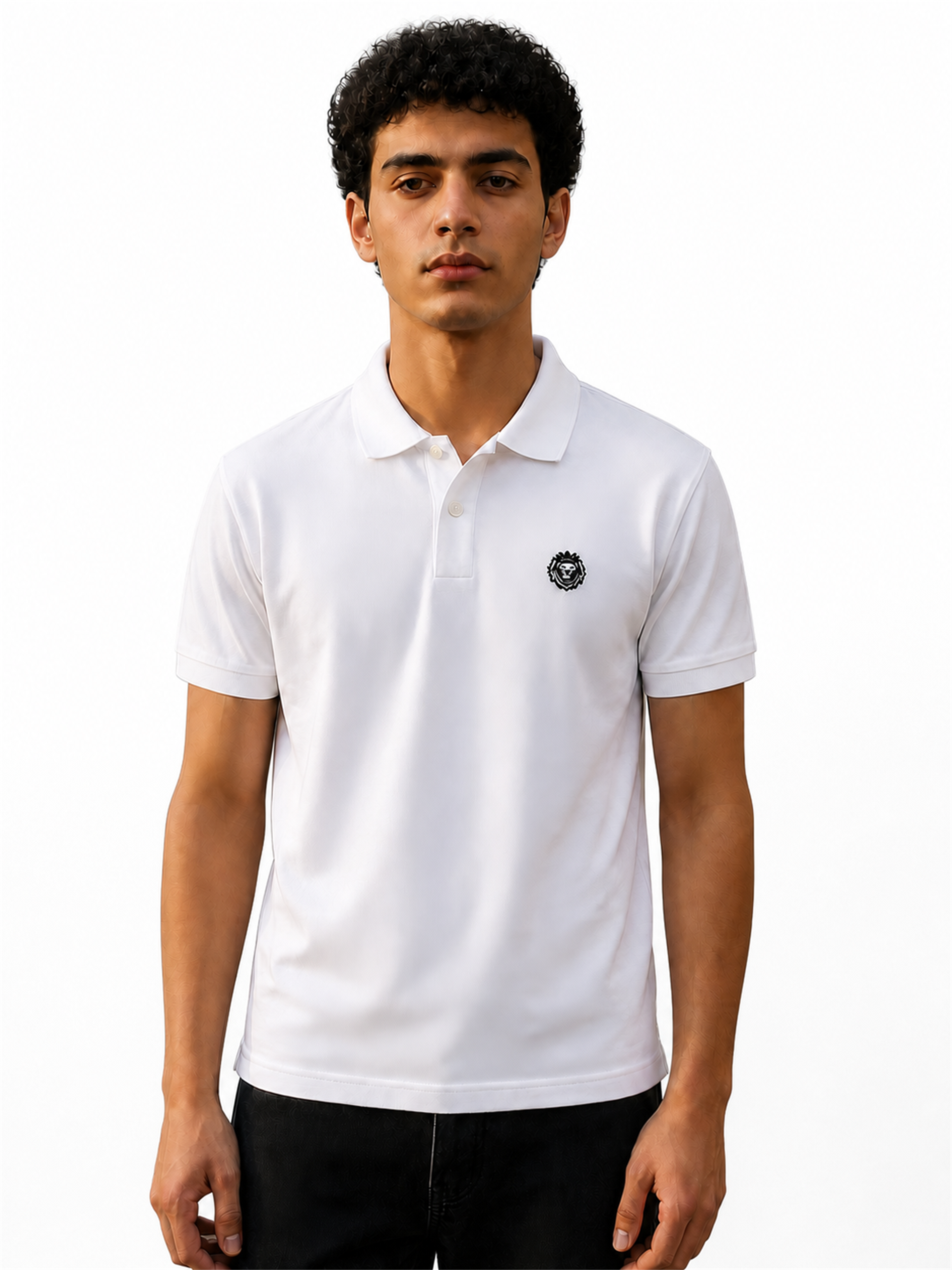 Alfeyra Lion Crest Cotton Polo