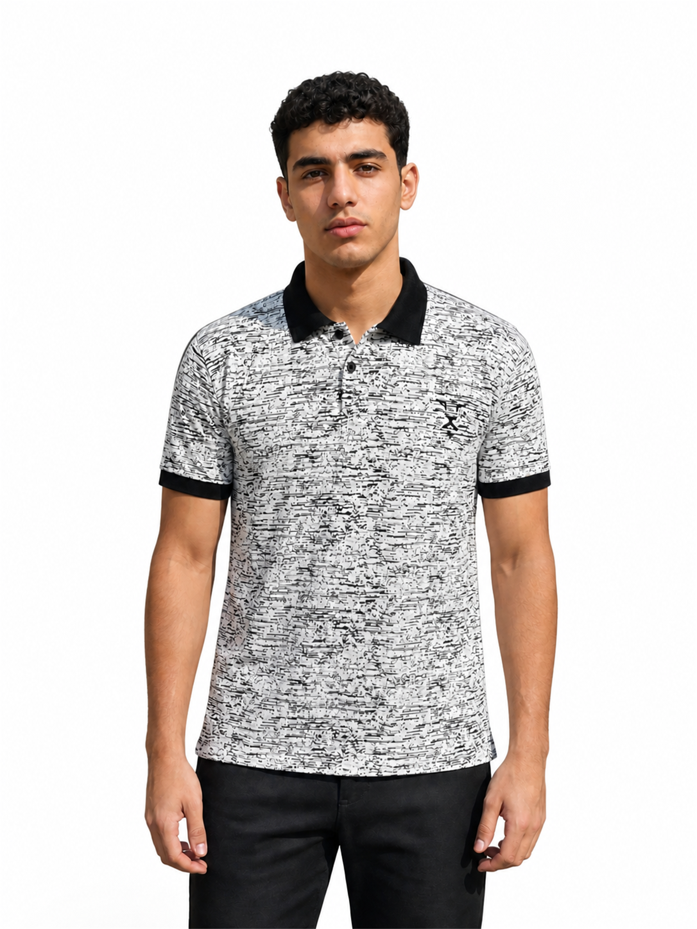 Alfeyra Monochrome Texture Polo